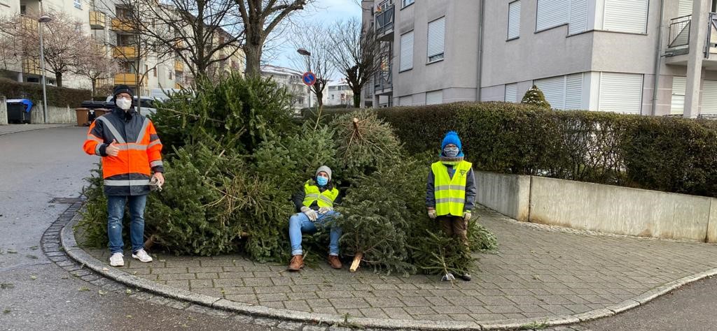 Christbaumaktion im Auftrag der Stadt