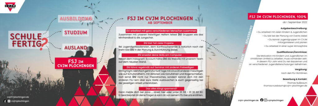 Die FSJ-Stelle im CVJM Plochingen
